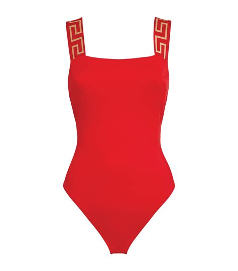 red versace swimsuit